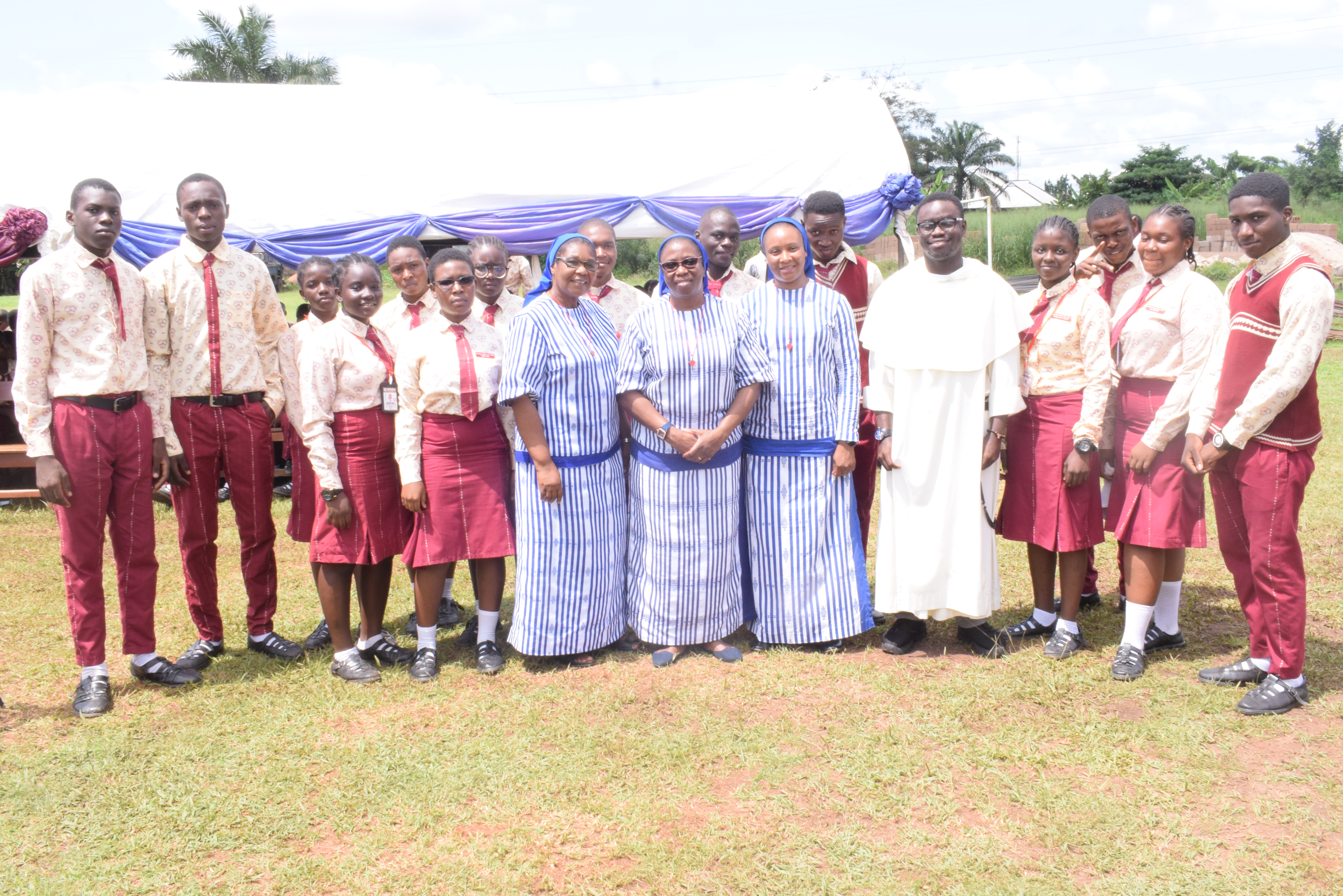 Management Team with Students